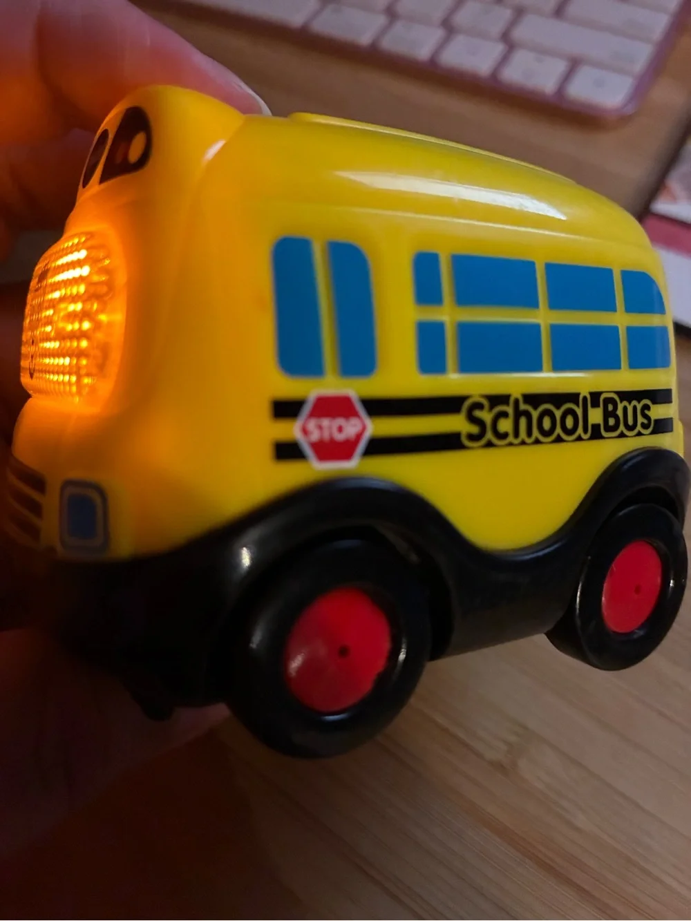 V-Tech School Bus and smart wheels green Van